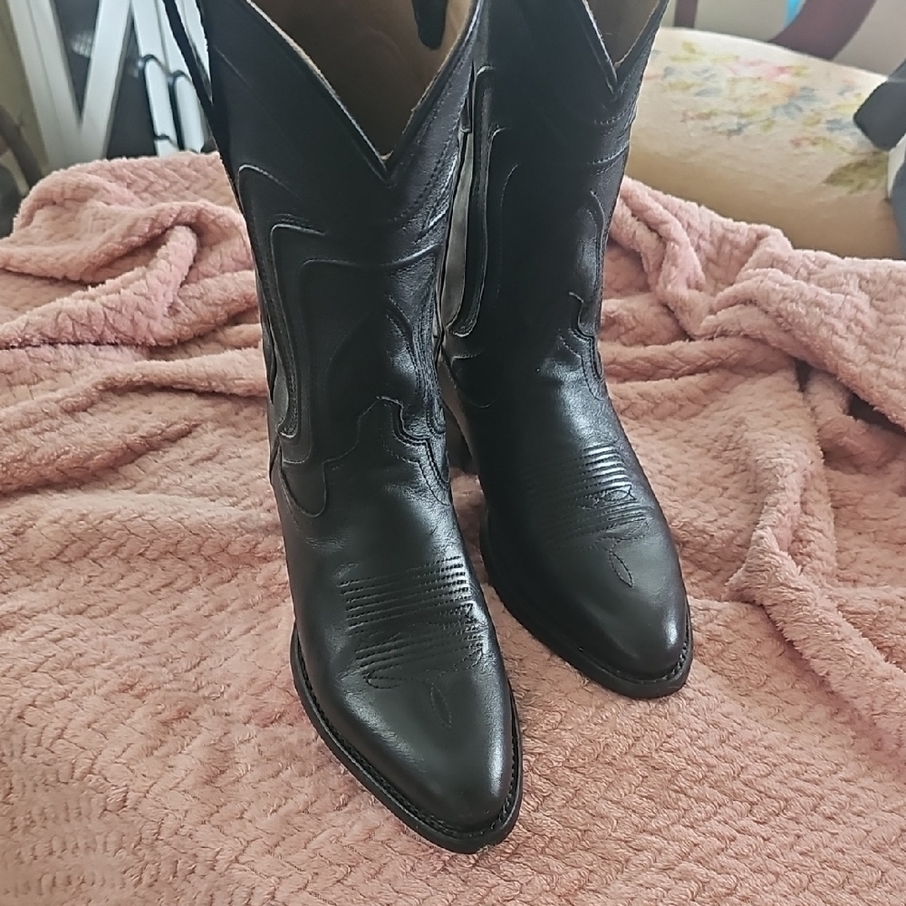 Tecovas Black Leather Women's Boots